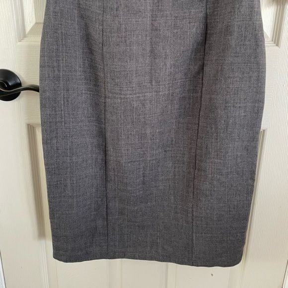 Rebecca Tatti Linen Blend Gray Women’s Mid-length Dress, Sz Large - Picture 2 of 12